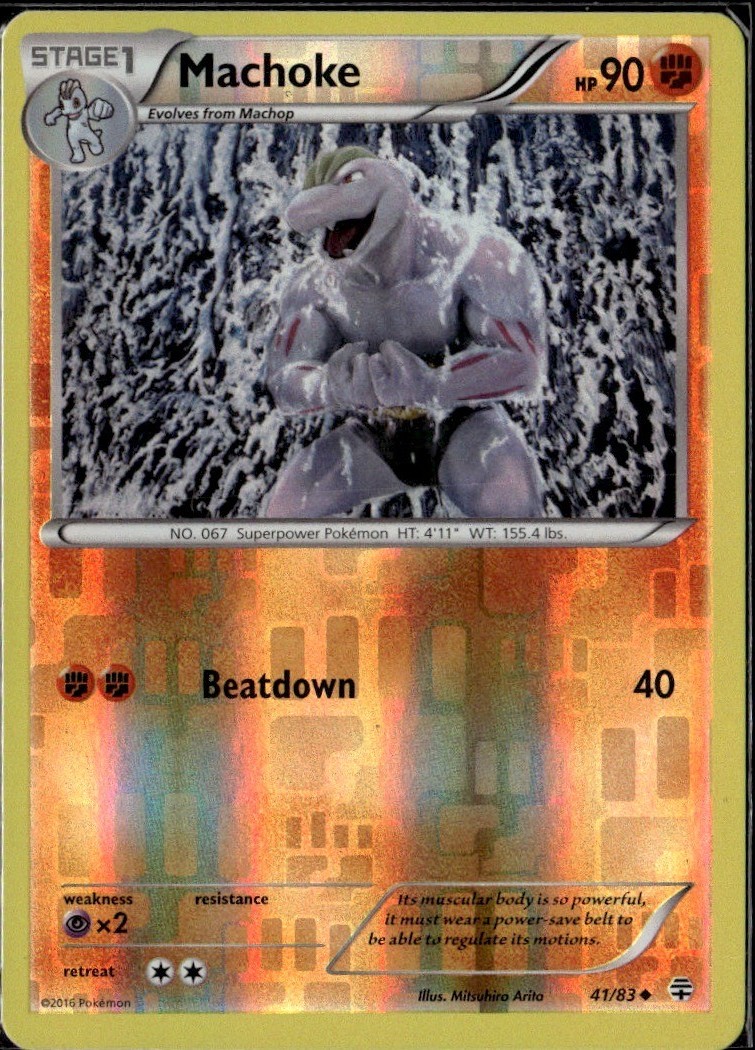 Machoke Uncommon Generations 41/83 Fighting Reverse Holo Pokemon Card