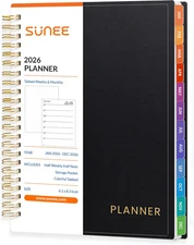 2026 Planner SUNEE Weekly and Monthly Planner - January 2026-December 2026, 6.4"
