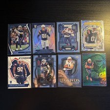 New England Patriots 8 Card Lot Rookies & Inserts Panini NFL Football Cards Lot