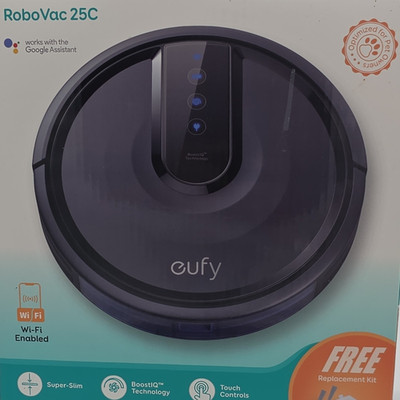 Eufy RoboVac 25C Robotic Vacuum Wi-Fi BoostIQ Super-Slim Alexa Google Assistant
