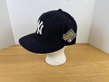 Vintage New Era New York Yankees 1996 World Series Patch 59fifty Wool Hat 7 1/4