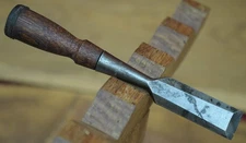 Stanley "D" Defiance 1" Beveled-Edge Wood Woodworking Chisel w/ Original Handle