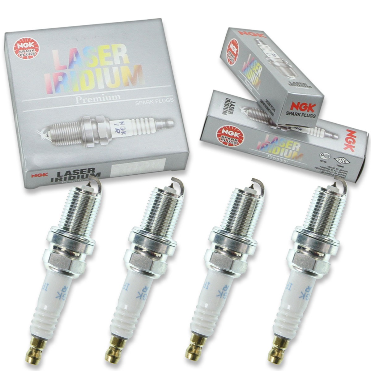 4 pc NGK 5648 IFR6Q-G Laser Iridium Spark Plugs for PK20TT IK20TT FR7KI332S wt