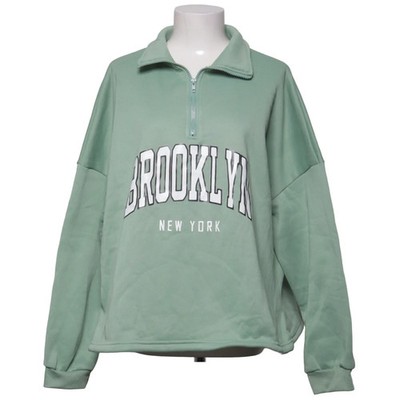 Shein, Fleecepullover, Größe: 3XL, Grün, Polyester, Print, Fleece, Damen #iMx