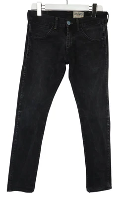Wrangler Bryson Jeans Herren W30 L29 Gewaschen Schwarz Zip Fly Dehnbar Slim Fit - Bild 1 von 4