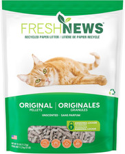 Recycled Paper Original Pellet Cat Litter, 25 Pound, Non-Clumping, Unscented, Ma