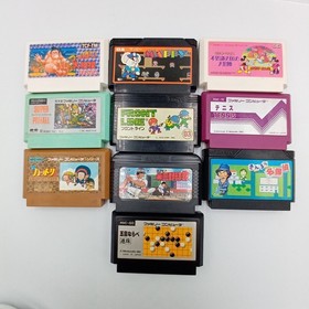 Famicom Console Nintendo Family Computer FC CHV-001 Boxed + 10 Games NES Tested