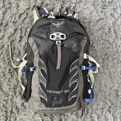 Women's Osprey Tempest 20 Backpacking Hiking Backpack S/M 16-20 Inch Black Blue