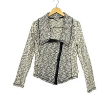 Lucky Brand Boucle Knit Cardigan Jacket Asymm...