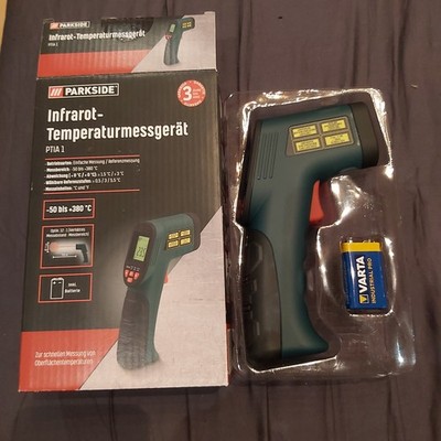 Parkside Temperaturscanner PTIA1, 8-PUNKT-LASER Infrarot Thermometer