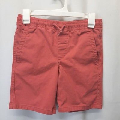 Gap Kids Shorts XL 14 16 Salmon Pink Orange Coral Chino Elastic Waist Drawstring