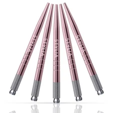 Microblading Supplies Pink Light Manual Tattoo Eyebrow Pens For Permanent Mak...