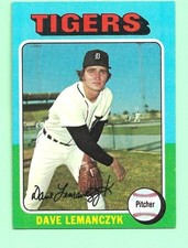 (1) DAVE LEMANCZYK  1975 TOPPS # 571  TIGERS ROOKIE NM+  CARD (N0429). rookie card picture