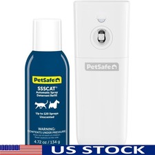 Automatic Spray Pet Deterrent Motion Sensor Safe Correction Refillable Device US