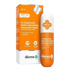 The Derma Co. 1 Hyaluronic Quick-Absorbing Sunscreen Spray, SPF 50  PA  