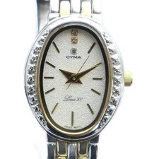 CYMA 538 Watch Quartz with Stone Rod Logo Silver Color GColor GY11 /MQ Ladies