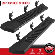 For 99-16 Ford F250 F350 Regular Cab 6" Running Board V BLK Side Step Nerf Bar