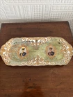 Antique Mid East Islamic Hand Painted - Qajar Shah Naser al-Din Portrait Plate