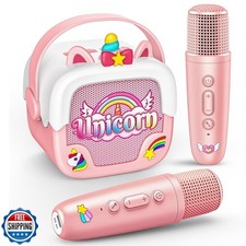 Mini Karaoke Machine for Kids Girls: Unicorn Portable Bluetooth S