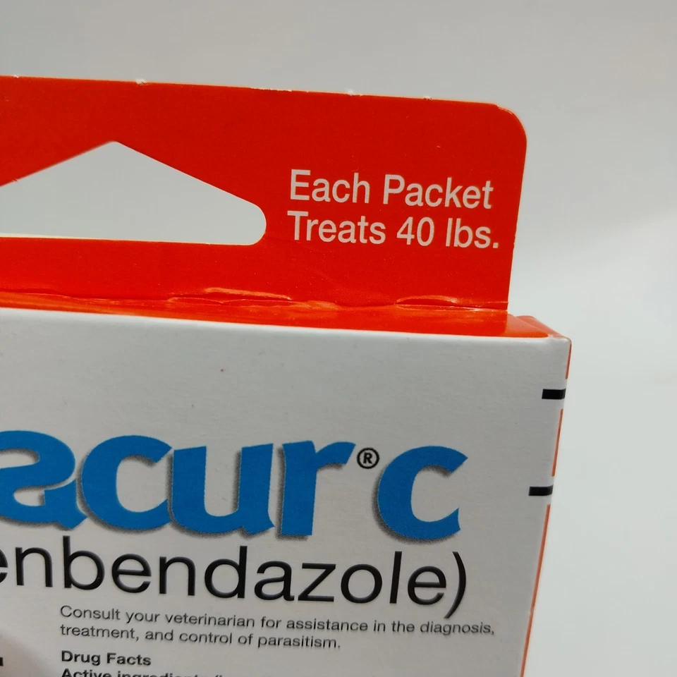 ( 7 PACK ) Panacur Canine 40lbs Dewormer Treatment. EXP :6/27 - Free Shipping - Image 4 of 4
