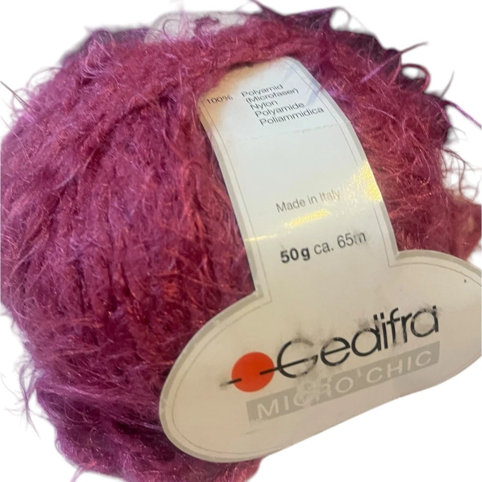 1 skein Gedifra MICRO CHIC Italian Nylon Yarn | 3346 Pink Berry - Image 3 of 4
