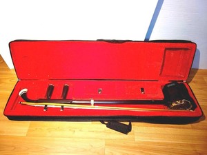 LECUI SOLID WENGE WOOD CHINESE ERHU + 2-STRINGED FIDDLE + DELUXE HARD CASE LC500