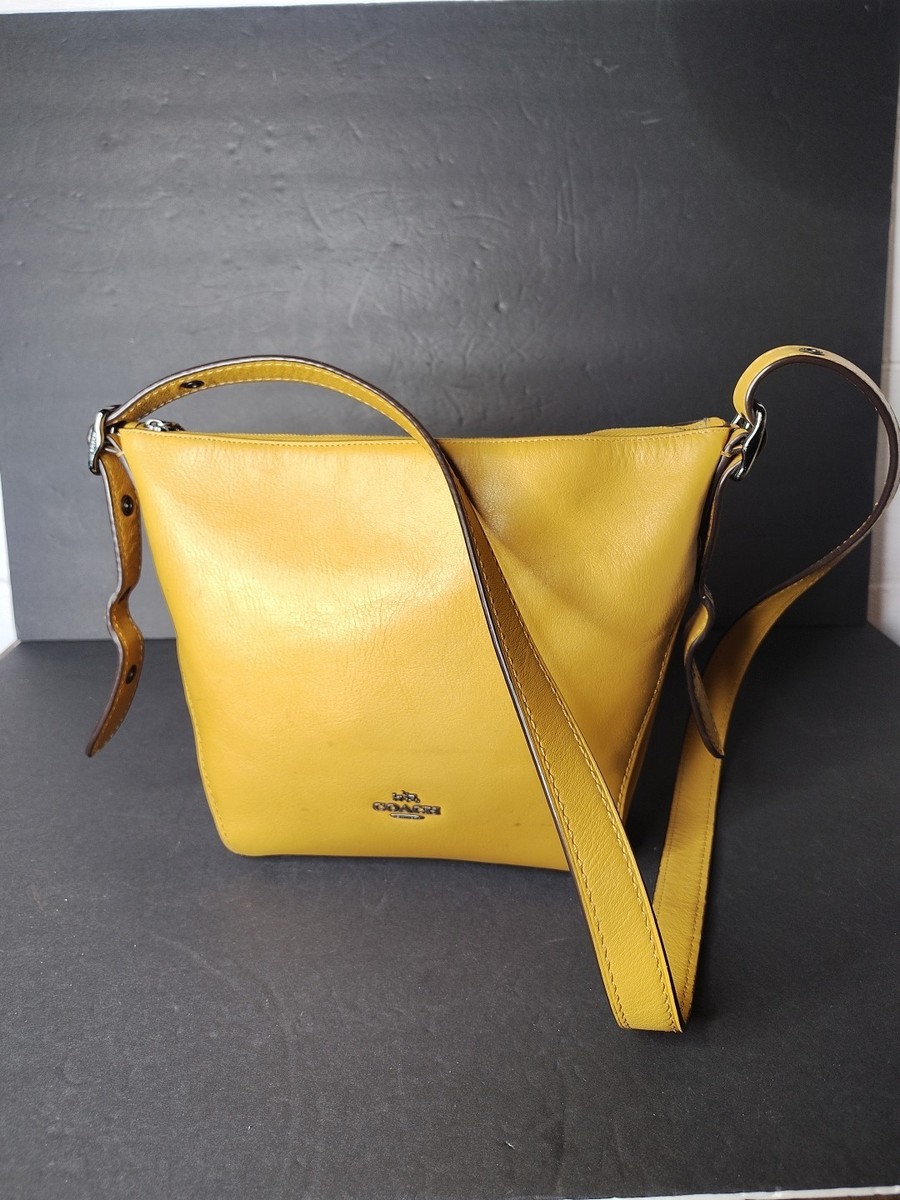 Coach Purse Val Duffle Flax Yellow **See Pic**