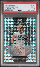 2023 LUKE MUSGRAVE MOSAIC  RC ROOKIE AUTO AUTOGRAPH #343 PSA 9 MINT