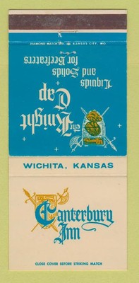Matchbook Cover - Canterbury Inn Wichita KS 30 Strike