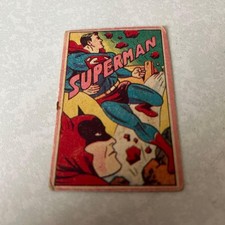 Superman Batman Menko Card Game Collectible Vintage Rare F/S Japan Used