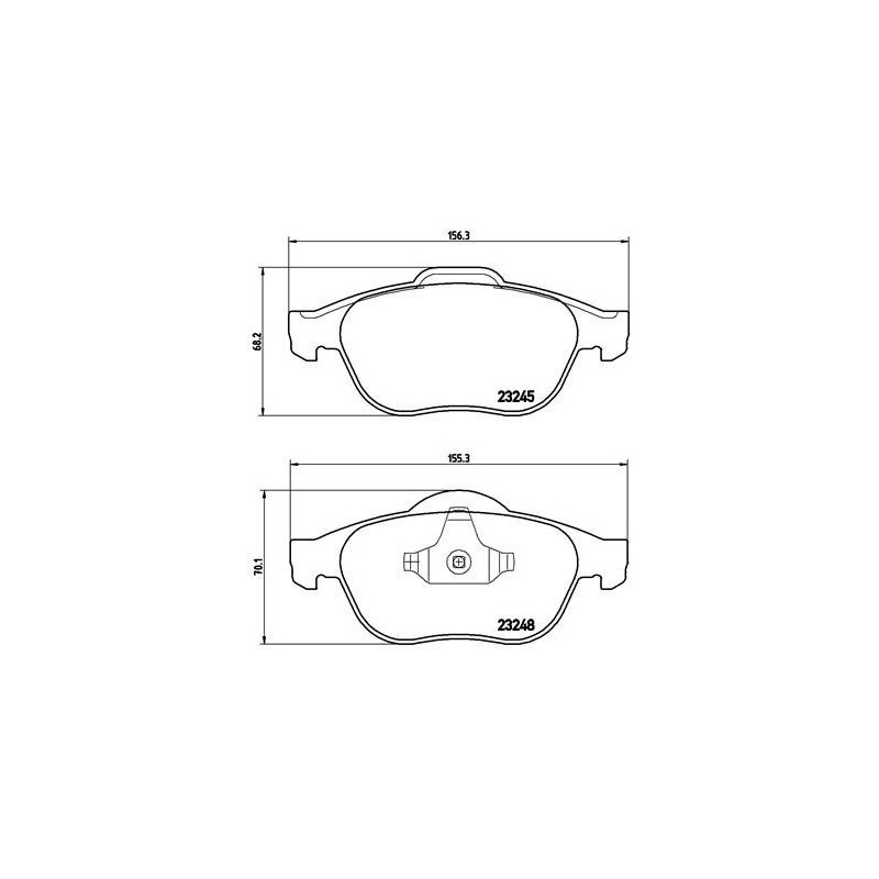 BREMBO P 68 032 Brake Pads Set Front for Renault Laguna Espace