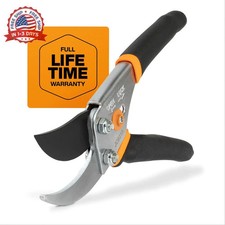 Bypass Pruning Shears, 5/8-Inch Cut Capacity Garden Clippers, Gardening
