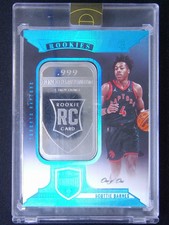 One Of One 1/1 2021-22 Panini Eminence Scottie Barnes Rookie Silver Bar Platinum