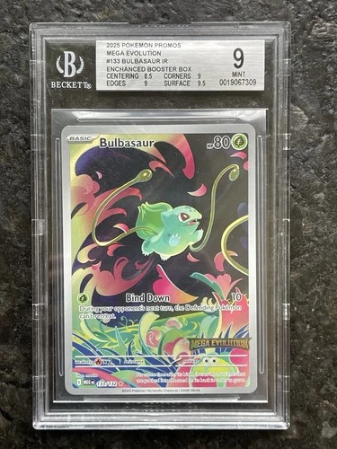 Bulbasaur - (Mega Evolution Stamped) 133/132 Promo BGS 9