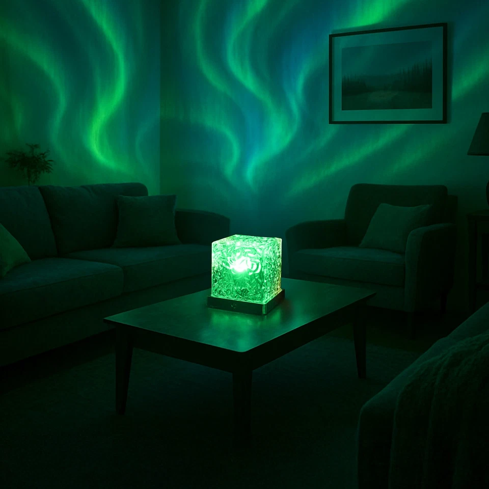 Lampada led 16 colori Aurora Boreale trasparente - Immagine 3 di 4