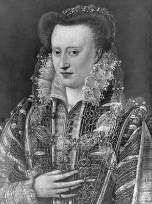 Portrait of a Lady also called Portrait of Mary Queen of Scots Pai- Old Photo