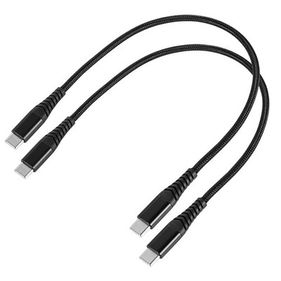 USB C Ladekabel Typ C Kurz 30cm 60W Schnellladen 2er Set