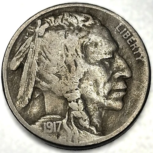 1917-S Buffalo Nickel - Scarce Fine+ ~ Semi-key ~ Better Date Semi Key ~ SN864