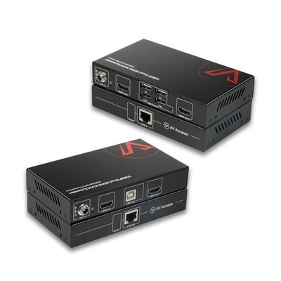 HDMI USB KVM Extender Dual Monitor 197ft Cat5e