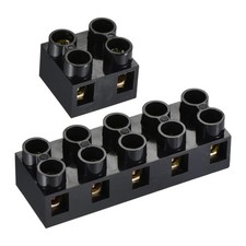 5pcs Terminal Block 500V 20A Dual Row 2 5 Positions Electric Barrier Strip