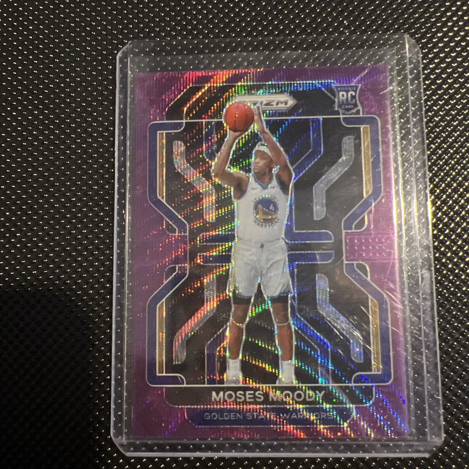 MOSES MOODY 2021-22 PRIZM PURPLE HYPER HOLO REFRACTOR SSP RC # 308