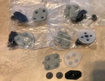 LOT 5 Sets Replacement Rubber Button repair Kits SNES Super Nintendo Controllers