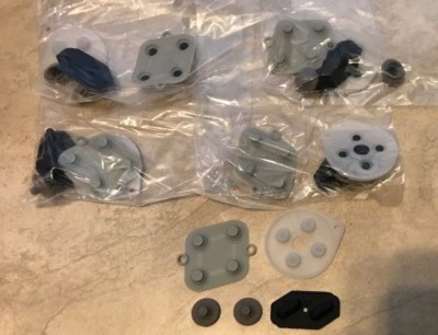 CLASSICGAMESOURCE LOT 5 Sets Replacement Rubber Button repair Kits SNES Super Nintendo Controllers