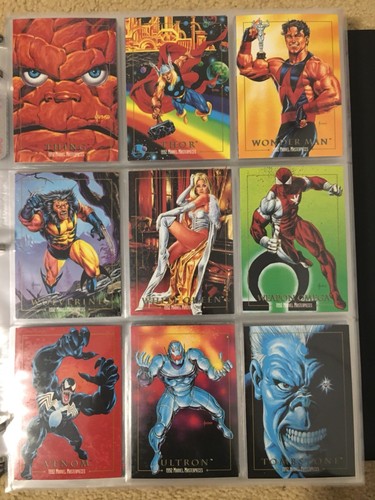 1992 Marvel Masterpieces Trading Cards COMPLETE BASE SET, #1-100 NM/M! Joe Jusko - Picture 11 of 12