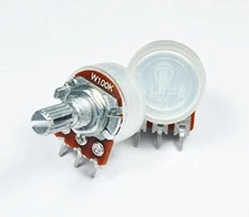 1 unit of 100KW / W100K Pot Potentiometer 17mm Audio Balance Center Detent