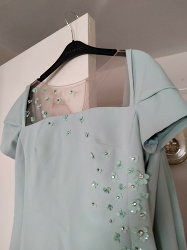 Carla Ruiz Cape Kleid für besondere Anlässe Größe 38 zur Hochzeit getragen. - Bild 5 von 12