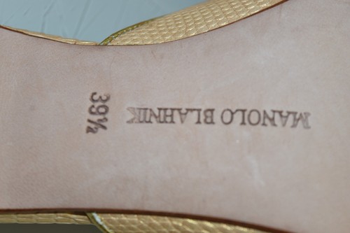 Nuevo Manolo Blahnik Mayflower Amarillo Exótico Lagarto Guías Zapatos 35.5 39.5 - Imagen 25 de 25
