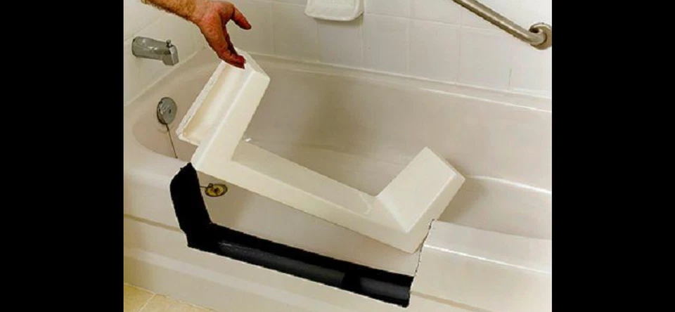 Walk-In Bath Tub Shower Quick Step-Through Insert DIY White - Image 3 of 4