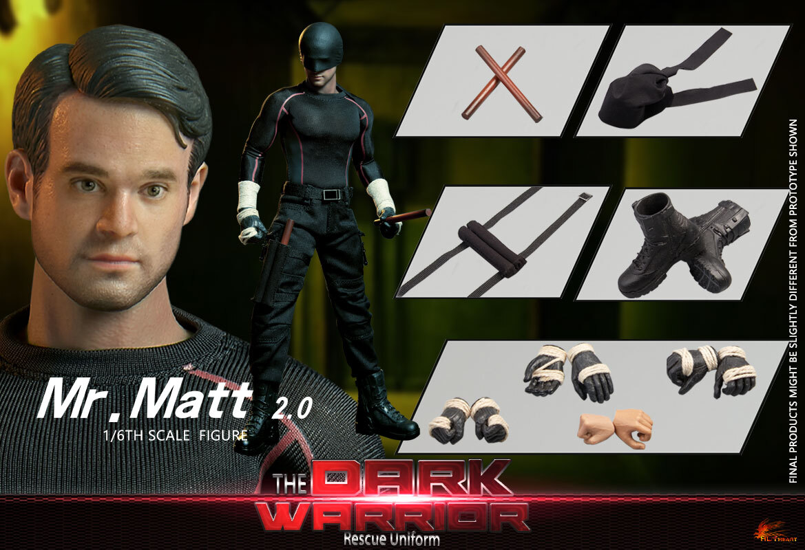 Hot Heart 1:6 The Dark Warrior-Rescue 2.0 Action Figure [HH-FD010A