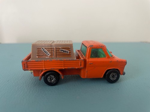 Matchbox 3” FORD TRANSIT PICKUP VAN LOAD No:66 Diecast VINTAGE Car 1977 Orange - Picture 6 of 10